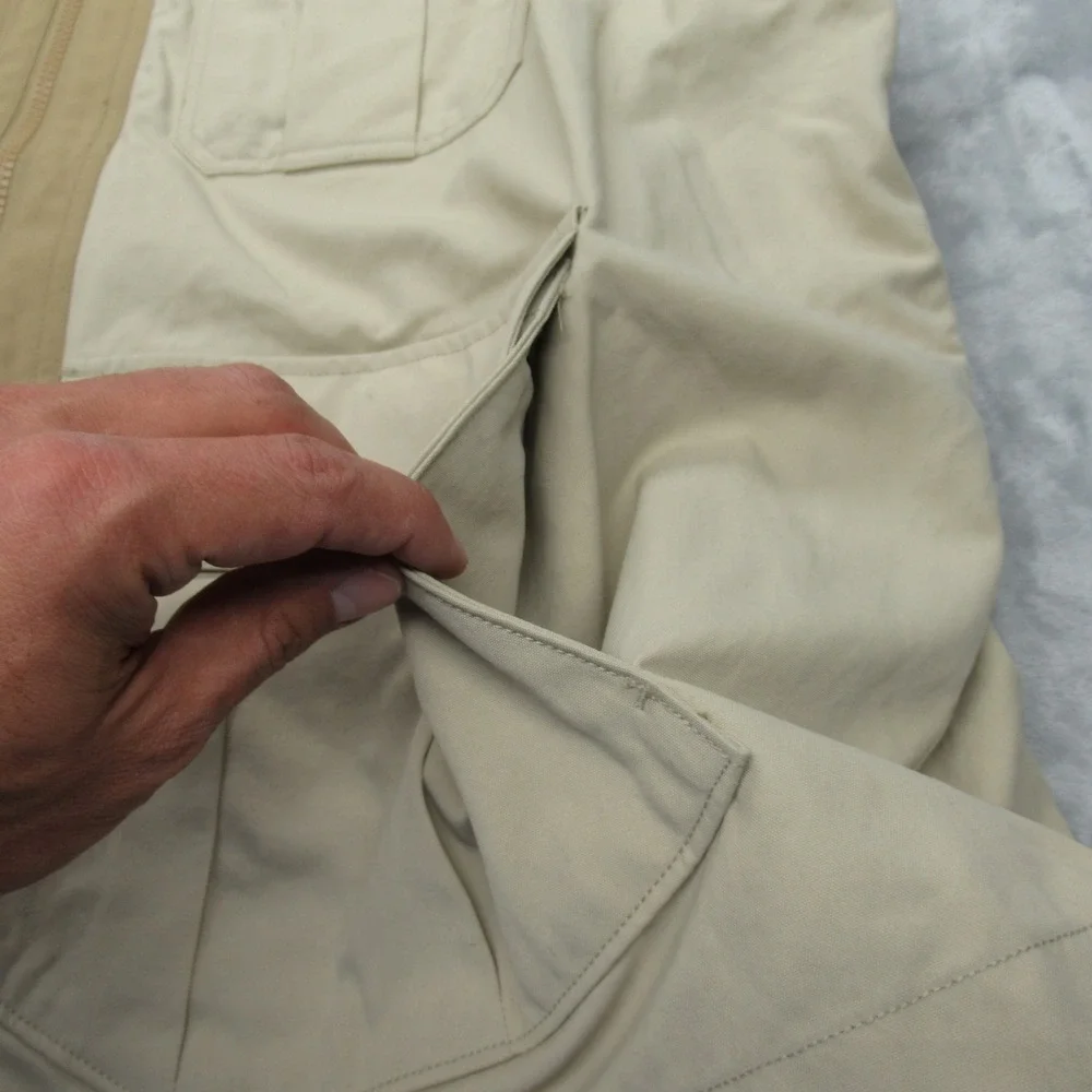 Duluth Trading Co Vest Mens 2XL Tall Beige Full Zip Dry On Fly Hunt‎ Shooting